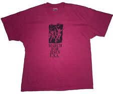 *VINTAGE* Hanes 1990's March For Jesus U.S.A Single-Stitch Pink Shirt; Size XL picture