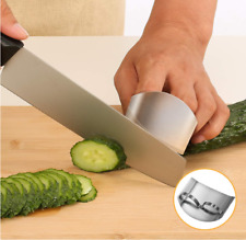 2pc Safe Fingers Protector Vegetable Cut Kitchen Hand Guard Stainless Steel picture
