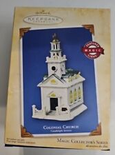 2004 Hallmark ornament Candlelight Services COLONIAL CHURCH #7 in series Z3 picture