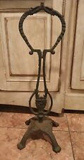 Vintage Antique Victorian Ornate Cast Iron Fireplace Stove Tool Holder Prop 26