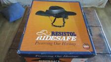 Resistol Ride Safe Western Felt Cowboy Hat Helmet SIZE LARGE 4 1/2 BRIM BLACK picture