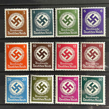 1942/44 German Reich lot of 12 stamps MH* Officials swastika /353 picture