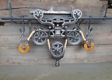 ANTIQUE/PRIMITIVE F.E MYERS HAY TROLLEY RESTORED RUSTIC DECOR LIGHTING picture