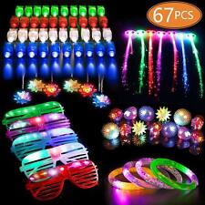 67 PCs LED Light Up Toys Party Favors Glow in the Dark Party Supplies picture