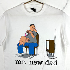 Vintage Jim Benton Mr New Dad Changes T-Shirt Large Single Stitch Made In Usa picture