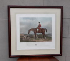 Antique English Equestrian Horse Hunt Print picture