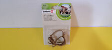 Schleich Horse Tack Set Western Saddle Bridle New Tan 42124 picture