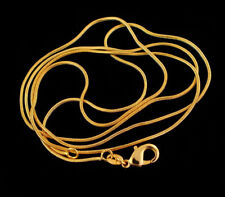 Wholesale 10pcs/20pcs Gold Plated 1mm Snake Chain Necklace 16-30