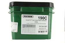 Genuine Flexco 190C Pail of 100 | Style 190 Quick Fit Bolt Solid Plate Fasteners picture