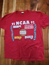 Vintage NCAA Duke Michigan Final Four Tournament Basketball Shirt Mens Size XL picture