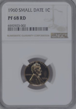 1960 Small Date 1 Cent Lincoln Memorial NGC PF 68 RD picture