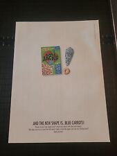 Kellogg's Apple Jacks Cereal Blue Carrots Print Ad 2003 8x11 picture