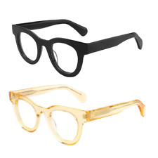 Vintage Oval Acetate Eyeglass Frames Reading Glasses Men Women Retro Fashion picture