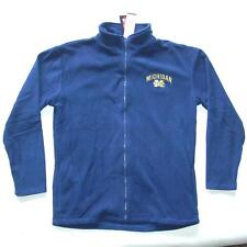 MICHIGAN WOLVERINES FLEECE ZIPPERED JACKET  NEW WITH TAGS  MEDIUM picture