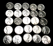 1943-P.D.S. STEEL PENNY ROLL (50) COINS VG+ TO VF+ EXCEPTIONALLY NICE NO RUST picture