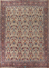 Vintage Ivory/ Navy Blue Handmade Floral Mood Living Room Rug Area Carpet 10x13 picture