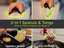 Spatula Clever Tongs 2 In 1 Non-Stick Heat Resistant Stainless Steel (SET OF 2) picture