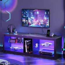 Bestier Gaming Entertainment Center with Power Outlet,55 inch TV Stand LED TV picture