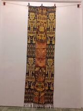 Vintage Gorgeous Indonesian Pictorial Wall Hanging Home Decor Textile 211×61 Cm picture