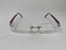 GARRISON PERSPECTIVES GP 1008 54/18/140 GOLD BROWN WOOD RIMLESS I74 picture