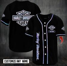 Personalized Harley-Davidson Baseball Jersey 3D S-5XL Limited Edition CANT MISS picture
