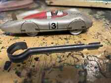 ANTIQUE 1949 US ZONE GERMANY TIN TOY RACE CAR BILLER TOY AUTO UNION & LAUNCH KEY picture