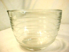 Vtg Glass Westinghouse Mixing Bowl Batter Banded Mix & Pour USA Bee Hive 1.5qt. picture