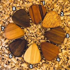 Handmade Wooden Guitar Pick Plectrum: 73 Different Domestic & Exotic Woods picture