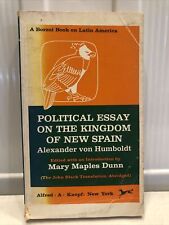 POLITICAL ESSAY ON THE KINGDOM OF NEW SPAIN A BORZOI BOOK 1st Edition 1972 picture