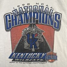 Vintage Kentucky Wildcats Shirt Mens XL White 90s NCAA Final Four Basketball picture