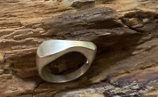 Vintage Wave Ring - Mid-century Modern Silver Ring.  Vintage 1960s Sz 6 1/4 picture