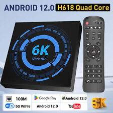 2023 Upgraded 5G WIFI 6 Smart Android 12.0 TV Box Quad Core 6K HD Stream Player picture