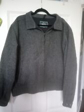 Vintage Woolrich Wool Full Zip Jacket Men’s Size Large Gray Made In USA  picture