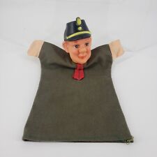 Vintage English Police Officer Hand Puppet Marinette 11 Inch Plastic Head ... picture