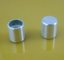 5pcs White Knob Aluminum Alloy for Rotary Taper Potentiometer Hole 6mm DIY NEW picture