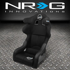 NRG Innovations FIA Competition Black Vinyl Fixed Back Bucket Seat Medium Size picture