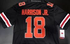 Marvin Harrison Jr Ohio State OSU Buckeyes Black Stitched Jersey NEW picture