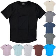 Cuts Clothing Men's Curve Hem Crew Neck Signature Fit 4-Way Stretch Tee T-Shirt picture