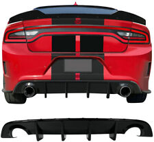 New Rear Bumper Diffuser Lip Fits 15-20 Dodge Charger SRT OE Style Gloss Black picture