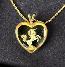 1987 Franklin Mint Unicorn Pendant Necklace picture