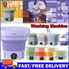 8L Mini Washing Machine Bucket Foldable Portable Laundry Machine Clothes Washing picture
