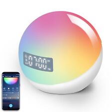 Kids Alarm Clock with Night Light: 20+ Colors, 12 Sounds, Wake-Up, App Contol picture