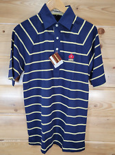 Vintage Sahara Hotel Casino Polo Shirt Men Medium Golf Las Vegas Blue Striped picture