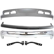 Front Bumper Valance Kit For 2000-2004 Chevy Suburban 1500 RWD 4WD Chrome Steel picture