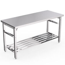 Stainless Steel Cooking Prep Table 60 X 24 Inch Folding Work Table for Kitchen picture