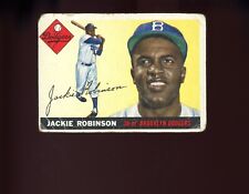 1955 Topps Jackie Robinson HOF # 50 Fair to Poor Brooklyn Dodgers picture