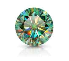 3.50 Ct Fancy Green Diamond Certified D Color Round Cut Natural VVS 9 mm picture