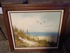 Antique Oil On Canvas Painting By Paul Alphonse Marsac picture