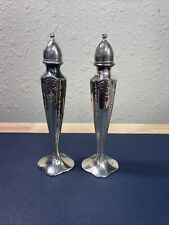 Vintage W.B. MFG Co. 2784 Silver Plated Salt & Pepper Shakers picture