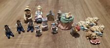 Mixed Lot of Vintage MINIATURES Figurines Animals Dollhouse Tiny People picture